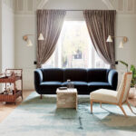 3-Seater Modern Curved Plush Velvet Sofa – Elegant Velvet Living Room Sofa – CozyCraft UAE