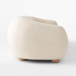 Cloud Bouclé Curved Sofa – Elegant Bouclé Living Room Sofa – CozyCraft UAE - Image 3