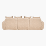 3‑Seater Plush Light Brown Sofa – Modern Comfortable Living Room Sofa – CozyCraft UAE - Image 3