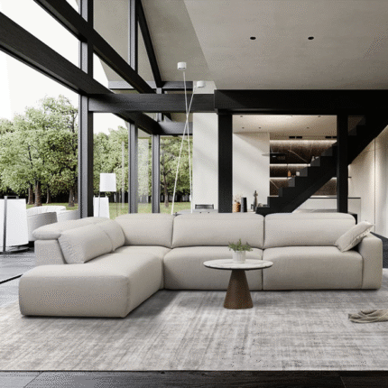 Flexi Comfort Corner Sofa – Modern L‑Shape Corner Sofa for Living Room – CozyCraft UAE