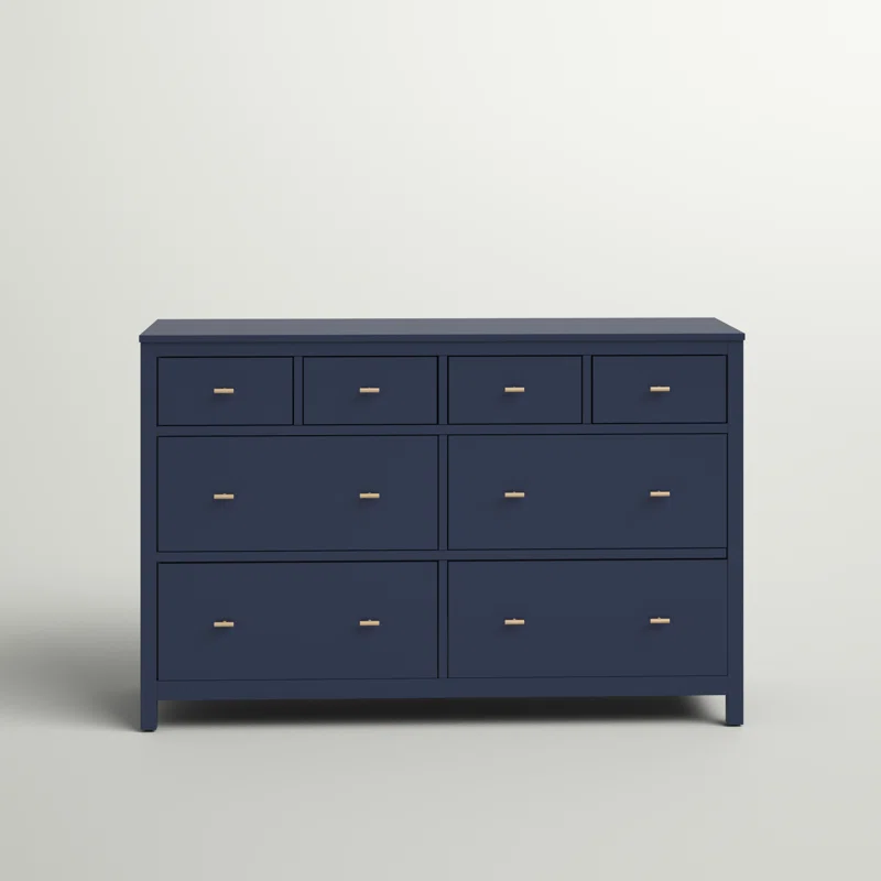 Kowalsky-8-drawer-dresser-blue Bluehaven Navy Chest of Drawers – Stylish Navy Storage Cabinet | Cozycraft UAE - Image 1