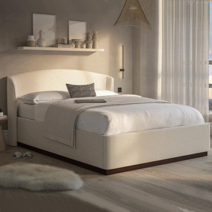 Upholstered Elegance Fabric Bed Frame | CozyCraft UAE