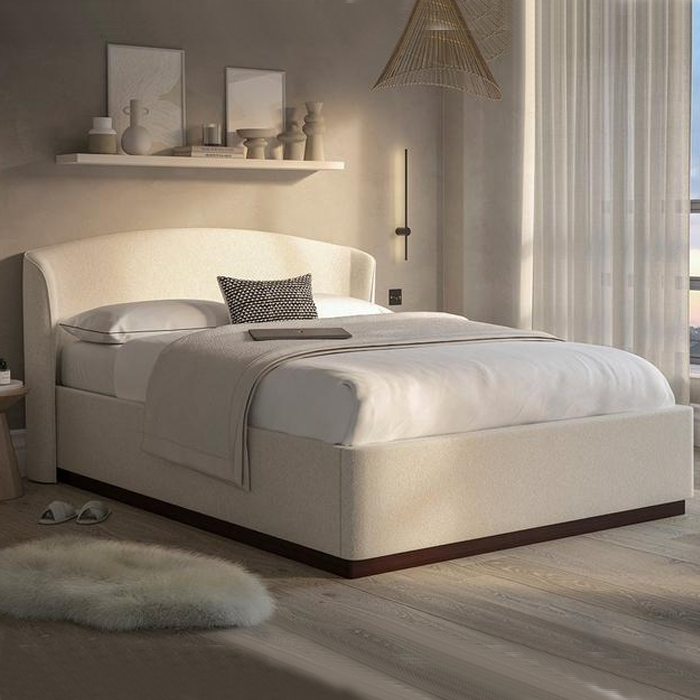 Modern-Upholstered-Bed-Frame Upholstered Elegance Fabric Bed Frame | CozyCraft UAE - Image 1