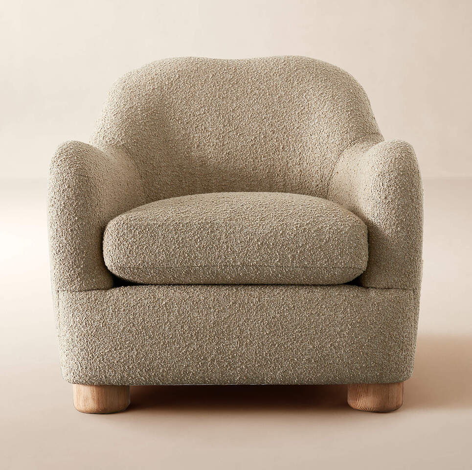 image-2025-09-18T221750.540 Bouclé Lounge Chair with Bleached Oak Legs | CozyCraft UAE - Image 1