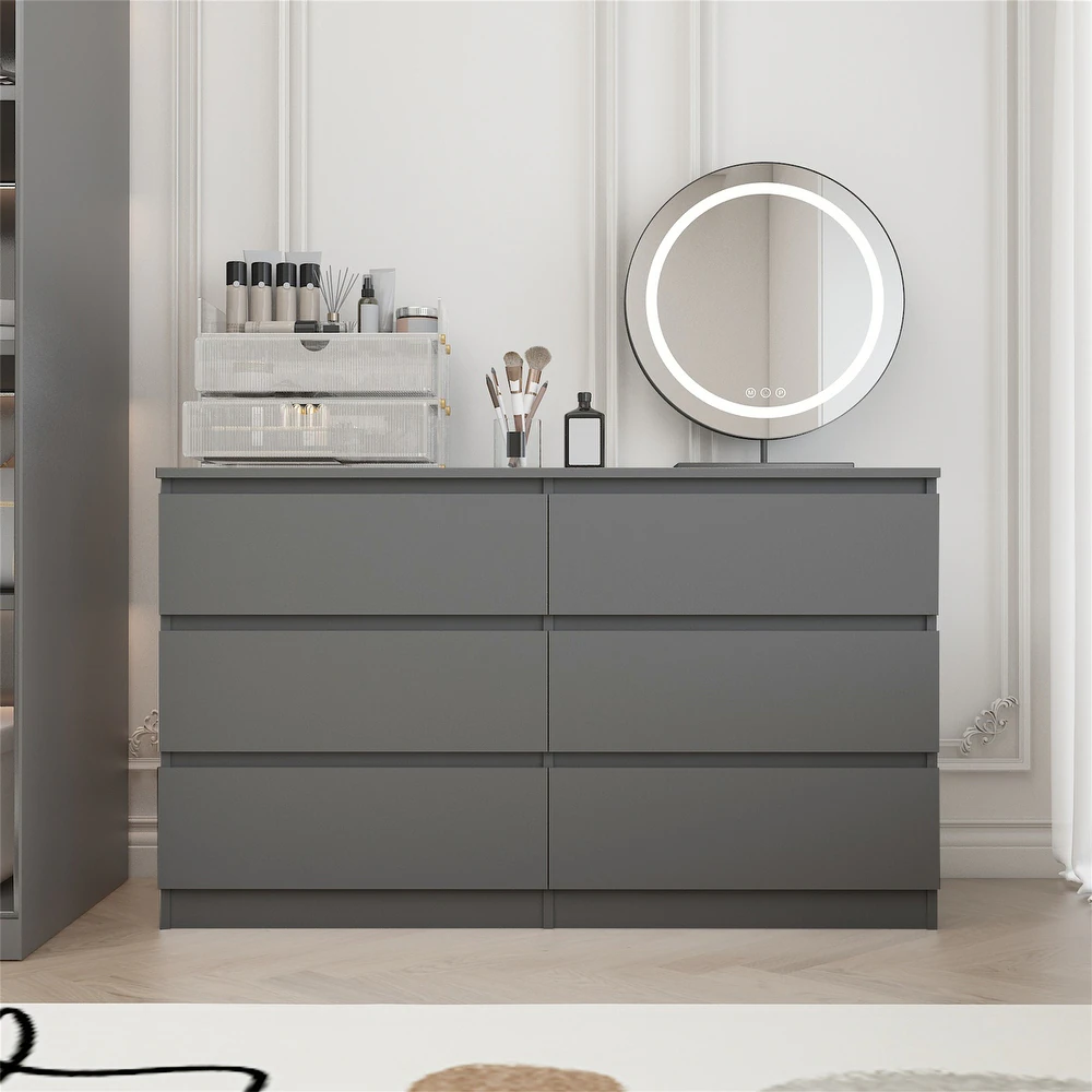 lp-dresser-79 GreyOak Large Chest of Drawers – Spacious Bedroom Storage Cabinet | CozyCraft UAE - Image 1