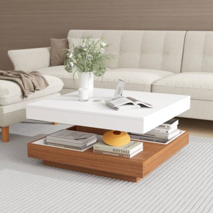 Stylish Wooden Centre Table With Storage – Modern Center & Coffee Table | Cozycraft UAE