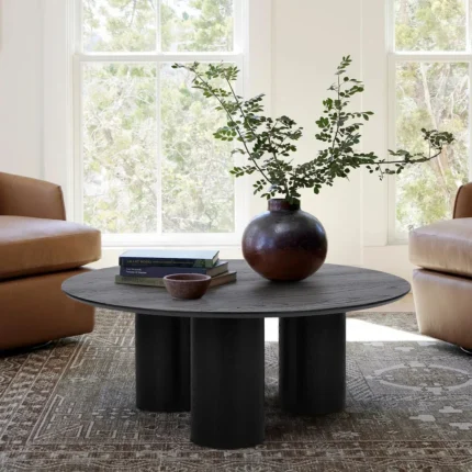 Minimalist Round Coffee Table – Elegant Round Center Table | Cozycraft UAE