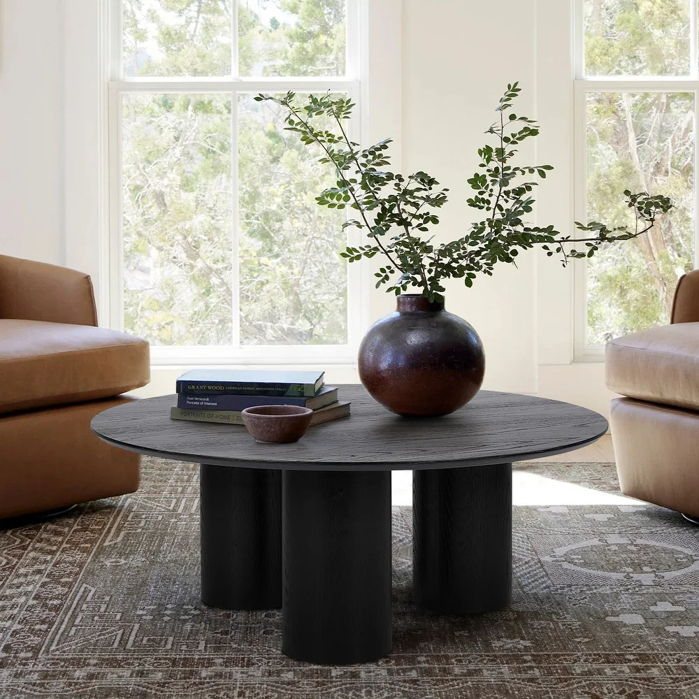 lp-table-4 Minimalist Round Coffee Table – Elegant Round Center Table | Cozycraft UAE - Image 1