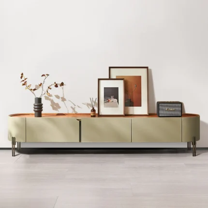 Strata Sleek Modern TV Console – Floating Media Storage Unit | CozyCraft UAE