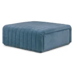 Cuba Velvet Blue Bench – Plush Velvet Upholstered Bench & Seating | CozyCraft UAE - Image 2
