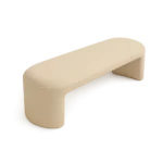 BeigeNest Modern Velvet Bench – Elegant Velvet Upholstered Seating | CozyCraft UAE - Image 2