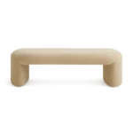 BeigeNest Modern Velvet Bench – Elegant Velvet Upholstered Seating | CozyCraft UAE