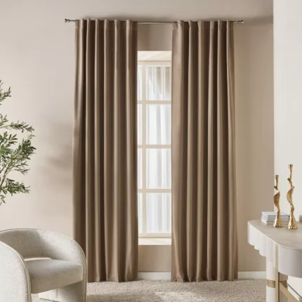 Sun Zero Baxter Blackout Curtain – Premium 2-Piece Thermal Blackout Set | Cozycraft UAE