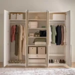 Viera 6‑Door Wardrobe with Drawers – CozyCraft UAE