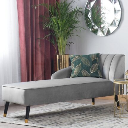 Opal Velvet Chaise Lounge – Elegant Velvet Lounge Chair | Cozycraft UAE