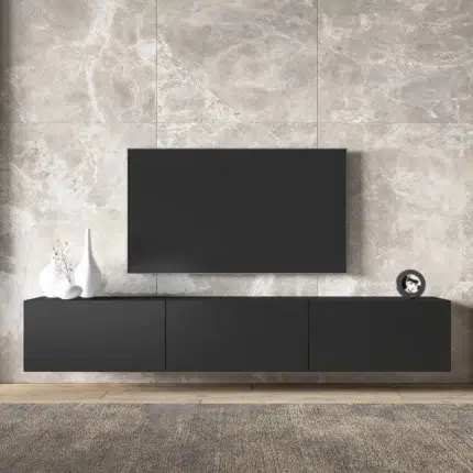 Colima Floating TV Stand for Up to 78″ TVs – Modern Wall-Mounted Console & Media Storage Cabinet | CozyCraft UAE