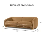 3‑Seater America Lester Sofa – Modern Living Room Sofa – CozyCraft UAE - Image 4