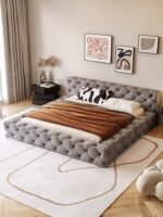 Cloud Cradle Tufted Upholstered Bed – CozyCraft UAE